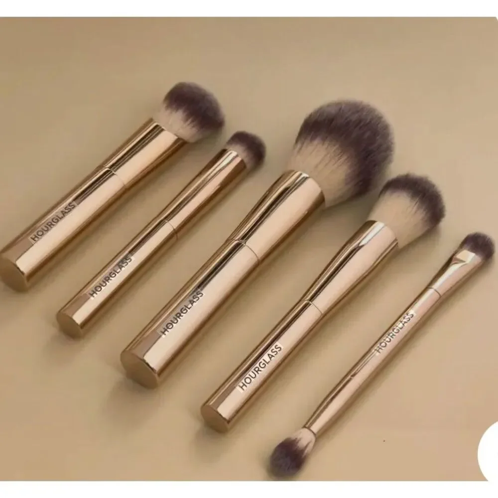 Hourglass Face & Eye Travel Gold Brush Limited Ed. 5pc Set with Case